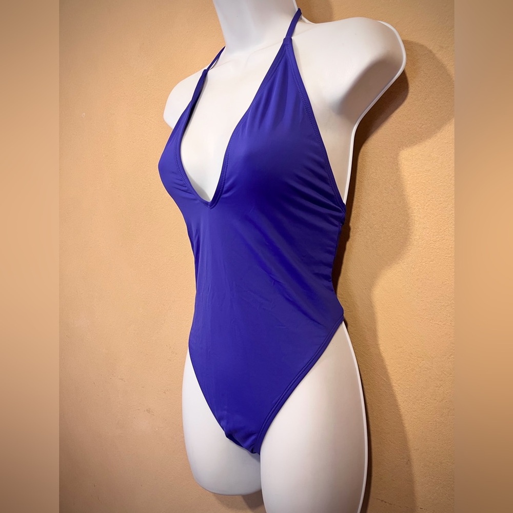 Bikini Lab Plunging Neckline/High Leg Swimsuit